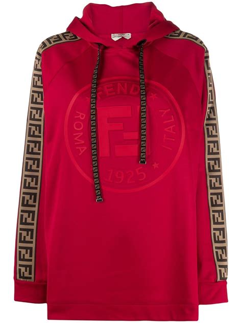 fendi hoodie red